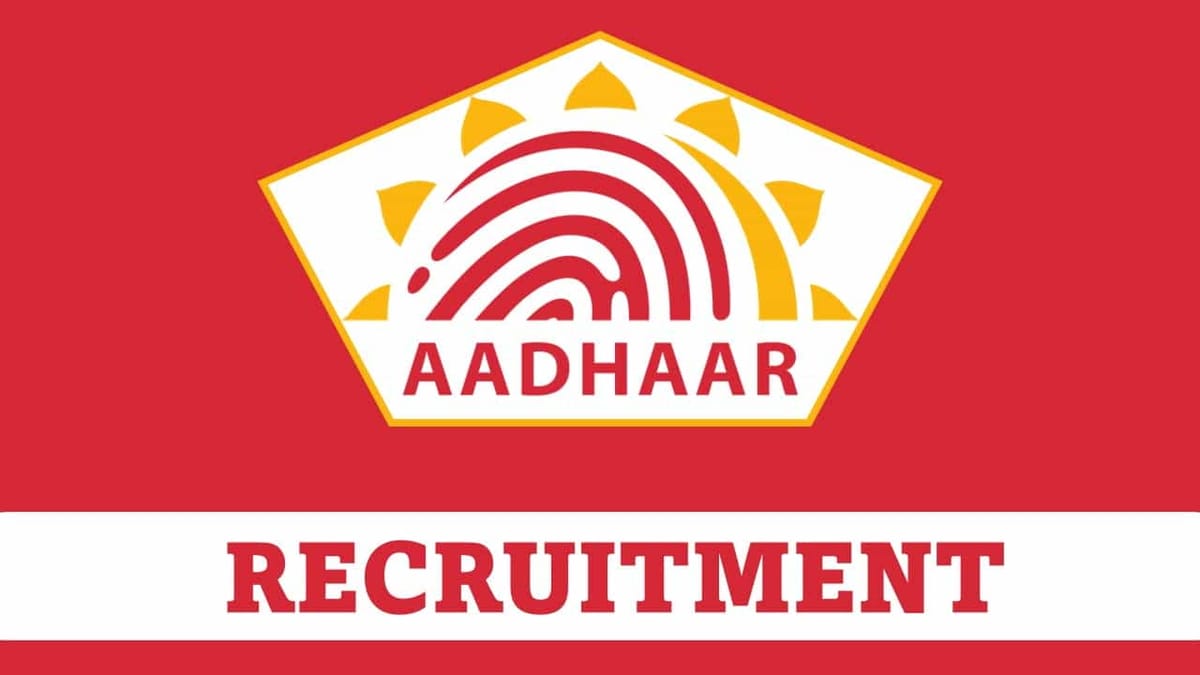 UIDAI Recruitment 2023: Check Posts, Qualification and Other Details