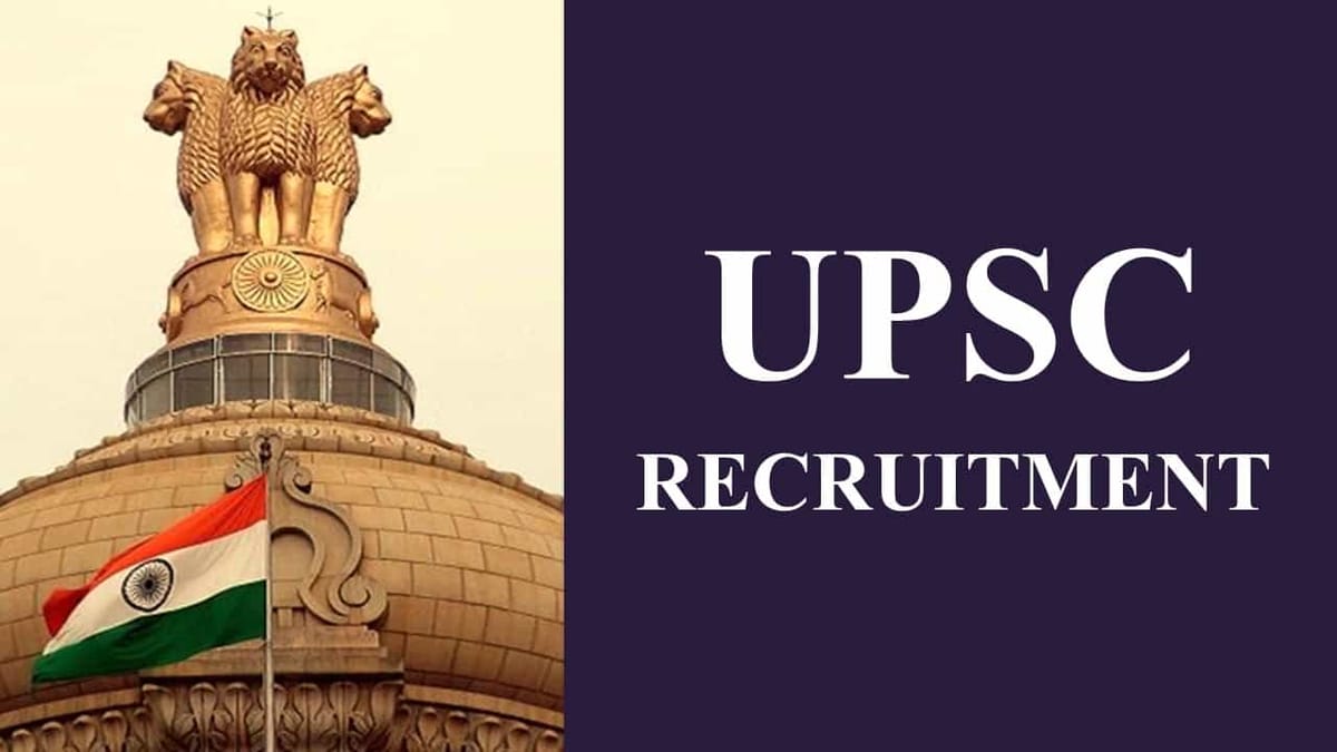 UPSC Recruitment 2023: Monthly Salary up to Rs. 177500, Check Post, Eligibility and How to Apply