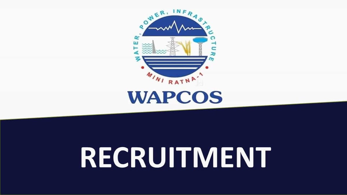 WAPCOS Recruitment 2023 for Various Posts, Candidates Can Apply Within 10 Days of the Notice Date