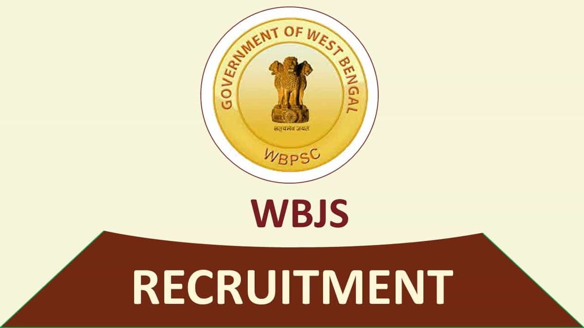  WBJS Recruitment 2023 for 27 Vacancies: Check Post, Qualification and How to Apply