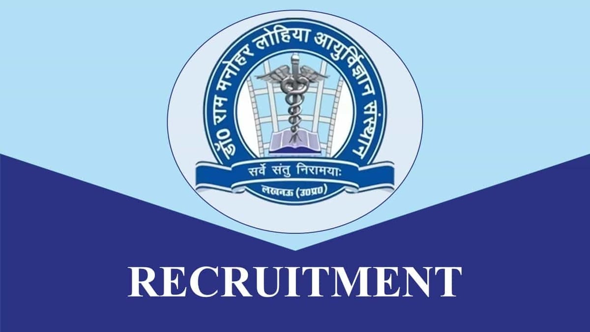 RMLIMS Recruitment 2023 for Various Posts, Applicants May Check Walk-in-Interview Details Here