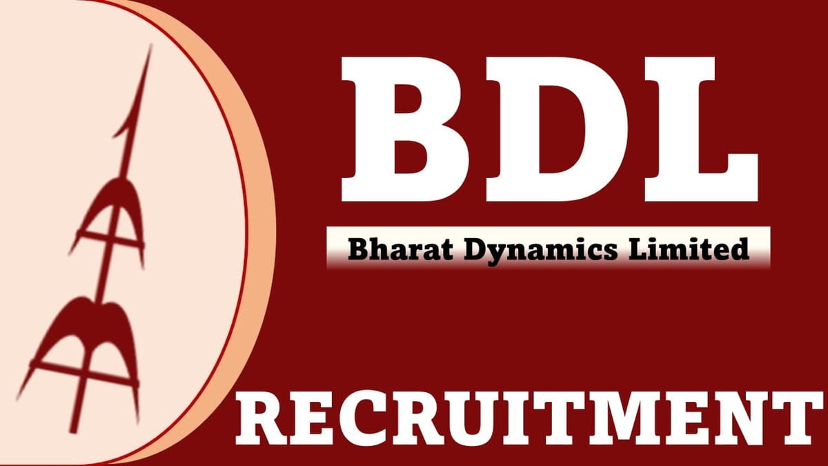 BDL Recruitment 2023 for 33 Vacancies: Check Post, Age, Qualification, How to Apply