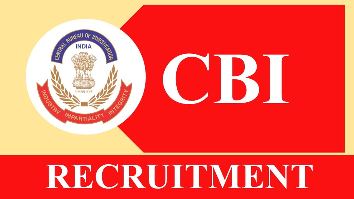 CBI Recruitment 2023 for Consultant: Check Vacancies, Eligibility, Other Vital Details