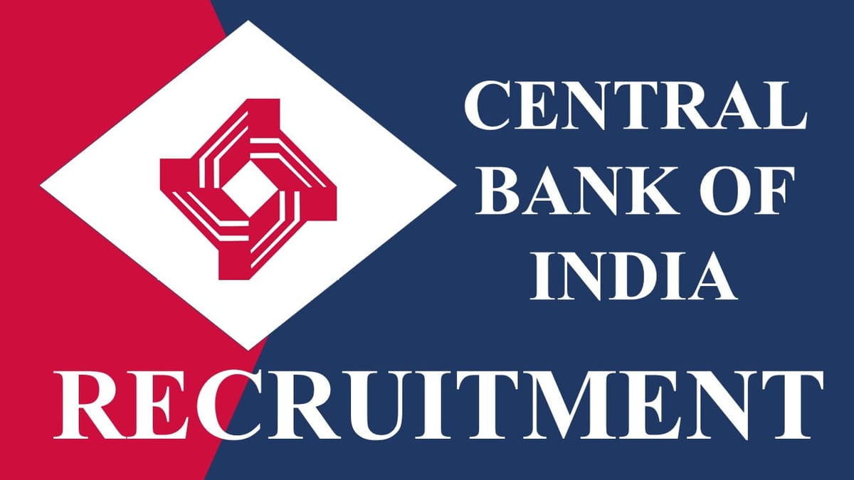 Central Bank of India Recruitment 2023: Last Date Feb 22, Check Post, Qualification and How to Apply