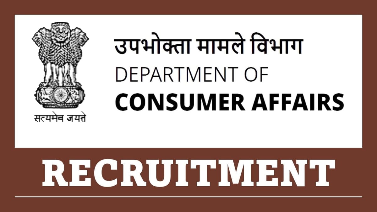 Ministry of Consumer Affairs Recruitment 2023: Monthly Salary 70000, Check Post, Qualification, How to Apply