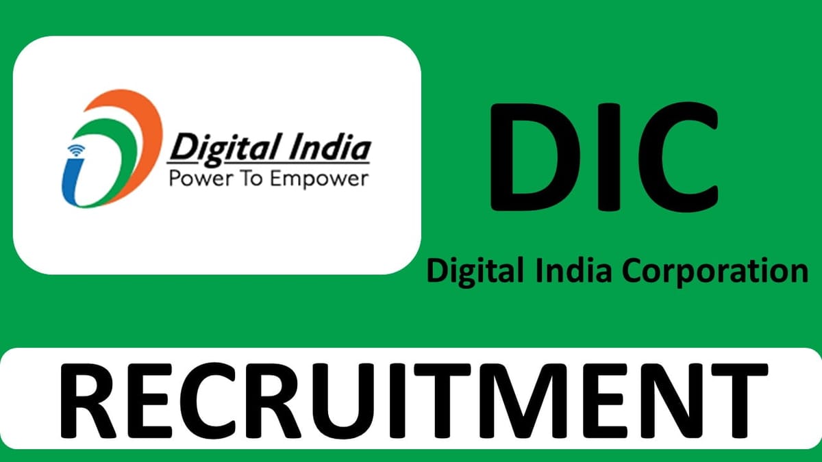 DIC Recruitment 2023: 22 Vacancies, Check Posts, Qualification and Other Details
