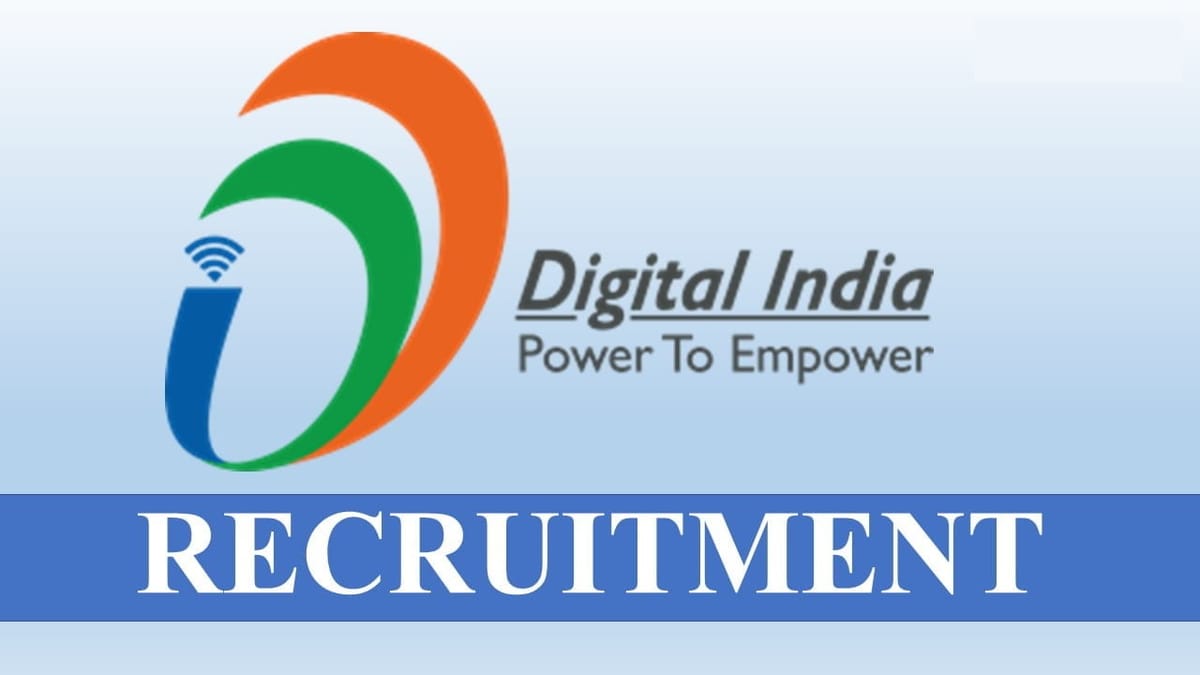 Digital India Corporation Recruitment 2023: Check Posts, Qualifications, and How to Apply