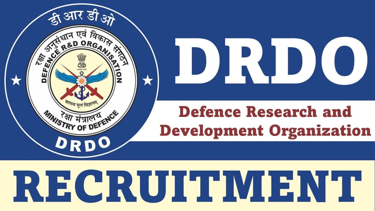 DRDO Recruitment 2023 for JRF: Check Eligibility, Pay Scale and How to Apply