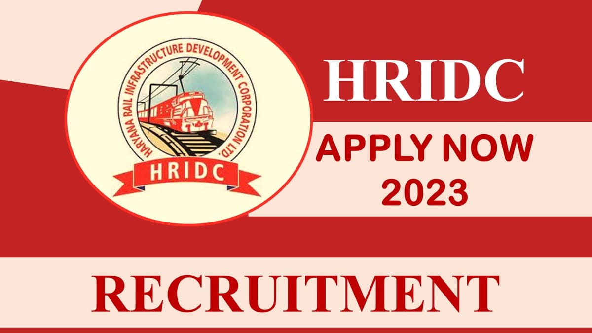 HRIDC Recruitment 2023: Check Post, Pay Scale, Eligibility and How to Apply