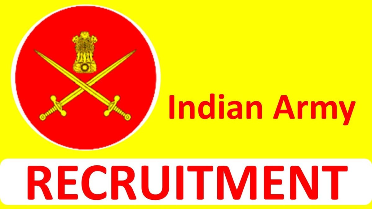 Indian Army Recruitment 2023 for 93 Vacancies: Check Posts, Qualification and How to Apply