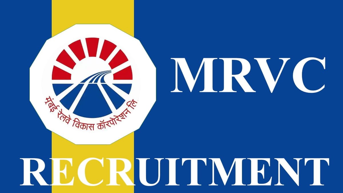 MRVC Recruitment 2023: Check Post, Qualification, Eligibility and How to Apply