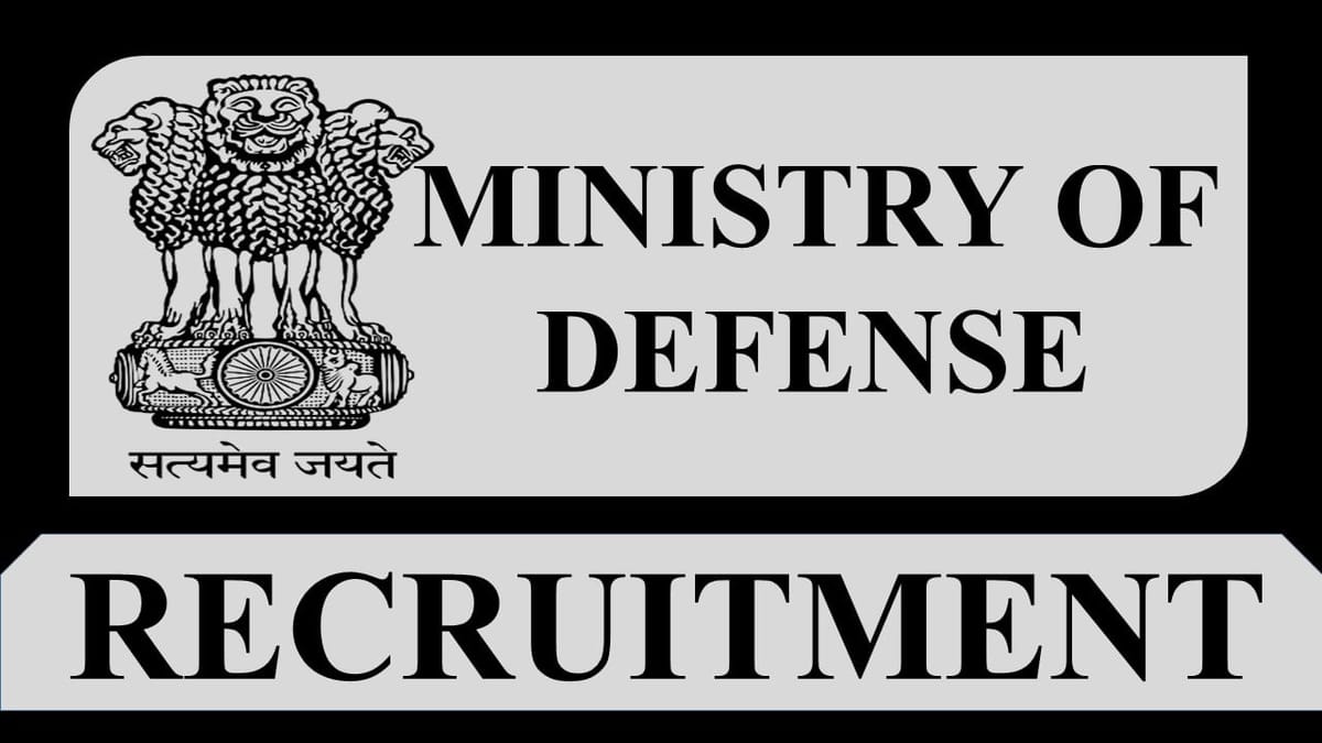 Ministry of Defence Recruitment 2023: Pay Scale Level 08, Check Post, Eligibility and How to Apply