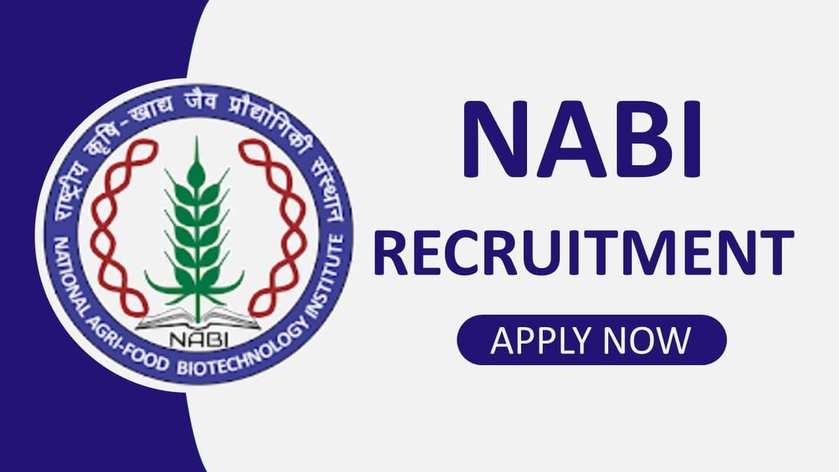 NABI Recruitment 2023: Monthly Salary 112400, Check Post, Eligibility, and How to Apply