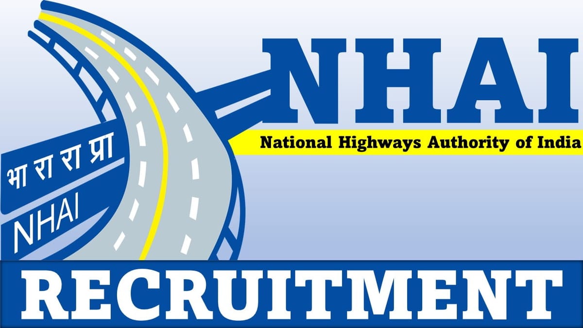 NHAI Recruitment 2023: Check Post, Salary, Qualification and Other Details