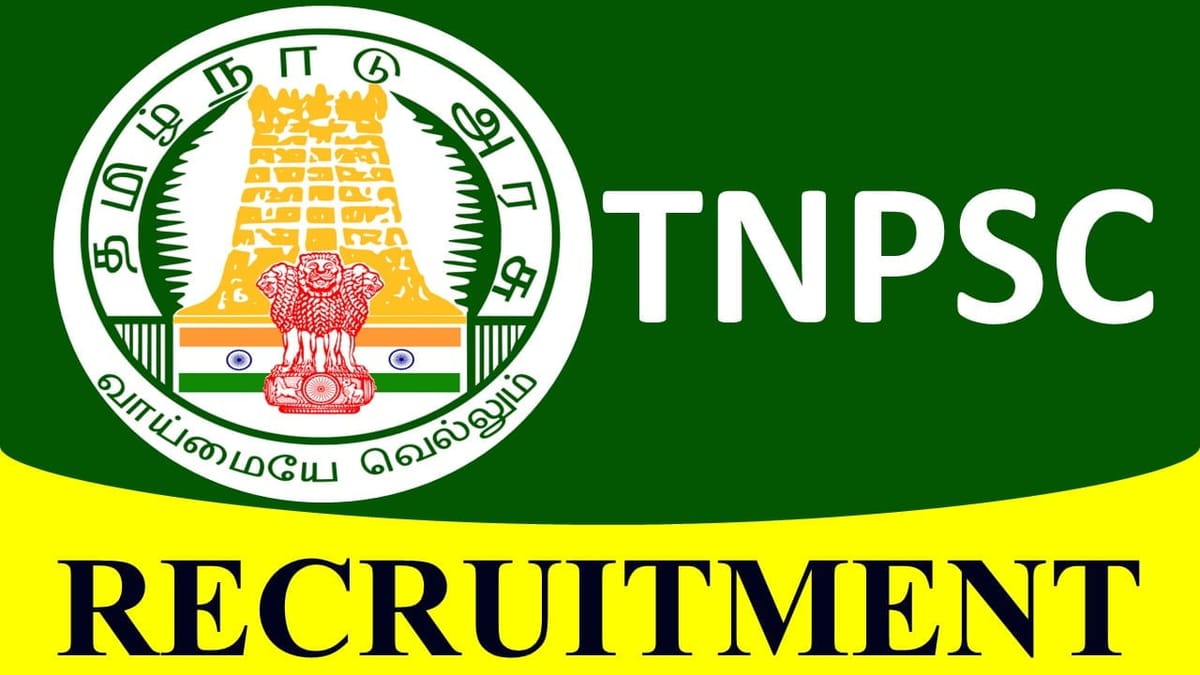 TNPSC Recruitment 2023: 1083 Vacancies, Check Posts, Eligibility and Other Vital Details
