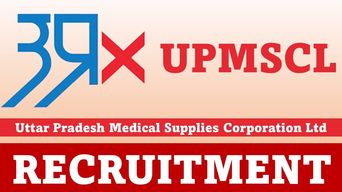 UPMSCL Recruitment 2023: Monthly Salary up to 50000, Check Posts, Qualification and Other Details