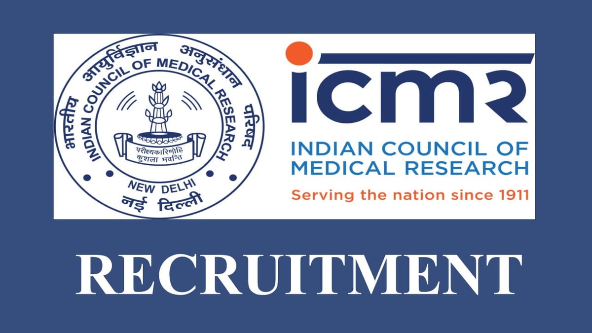 ICMR Recruitment 2023: Check Eligibility, Pay Scale, Age Limit And How to Apply