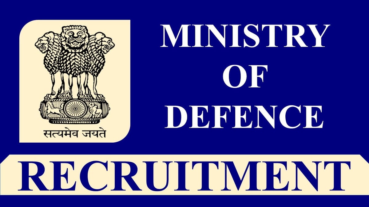 Ministry of Defence Recruitment 2023: 1793 Vacancies, Check Posts, Eligibility and How to Apply