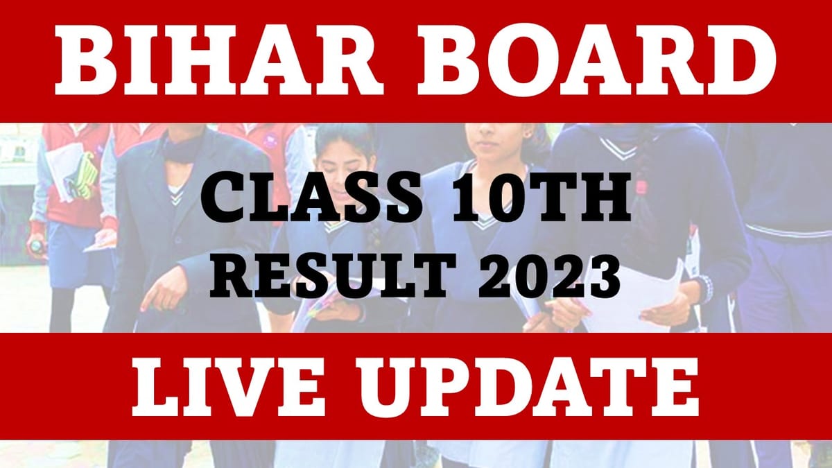 Bihar Board Class 10th Result 2023 Live Update: Get Direct Link to Check Result