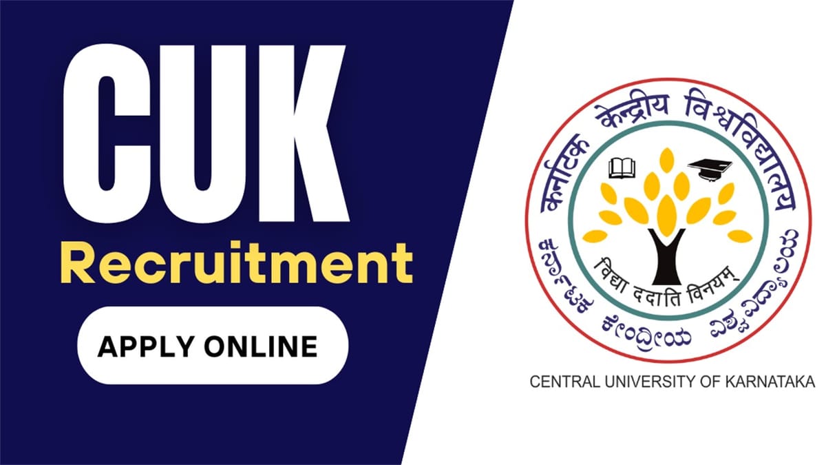 Central University of Karnataka Recruitment 2023: Check Post, Qualification and Other Details