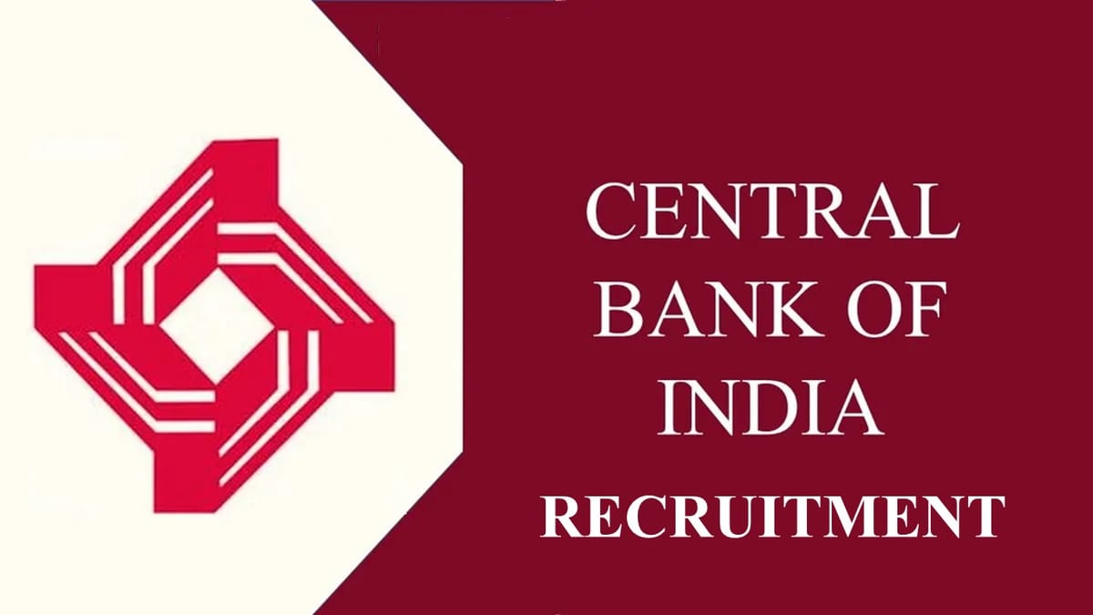 Central Bank of India Recruitment 2023: Check Post, Qualification and Other Details