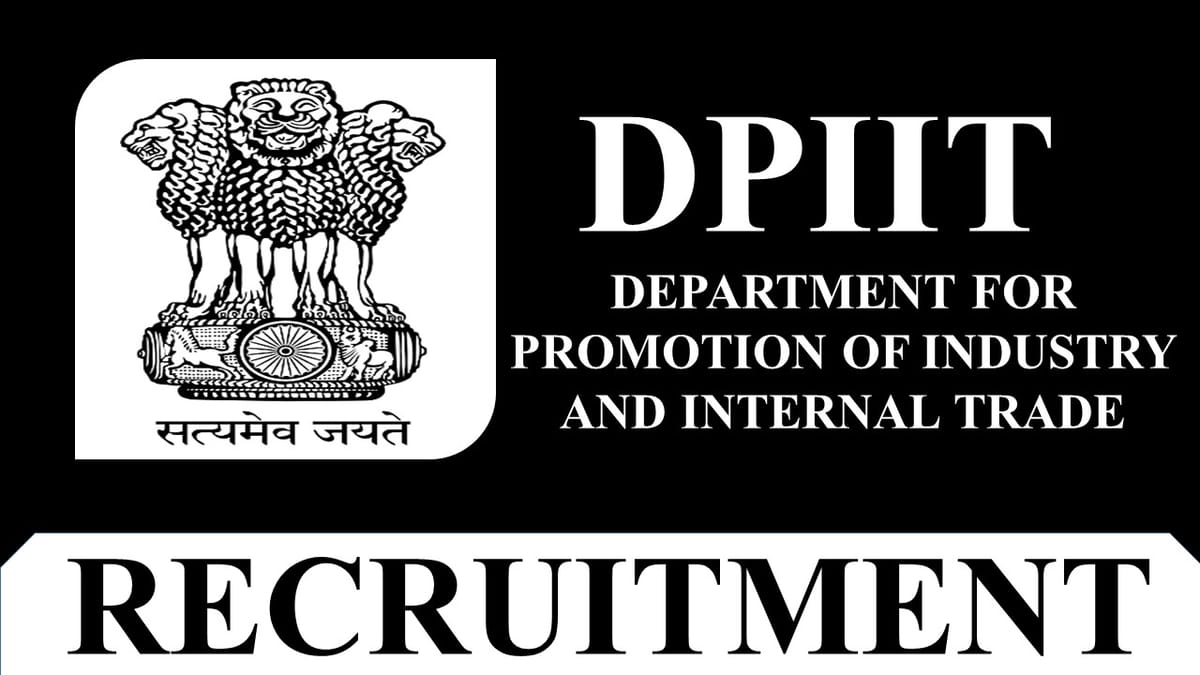 DPIIT Recruitment 2023: Monthly Salary up to 5 Lakh, Check Post, Eligibility and Other Vital Details