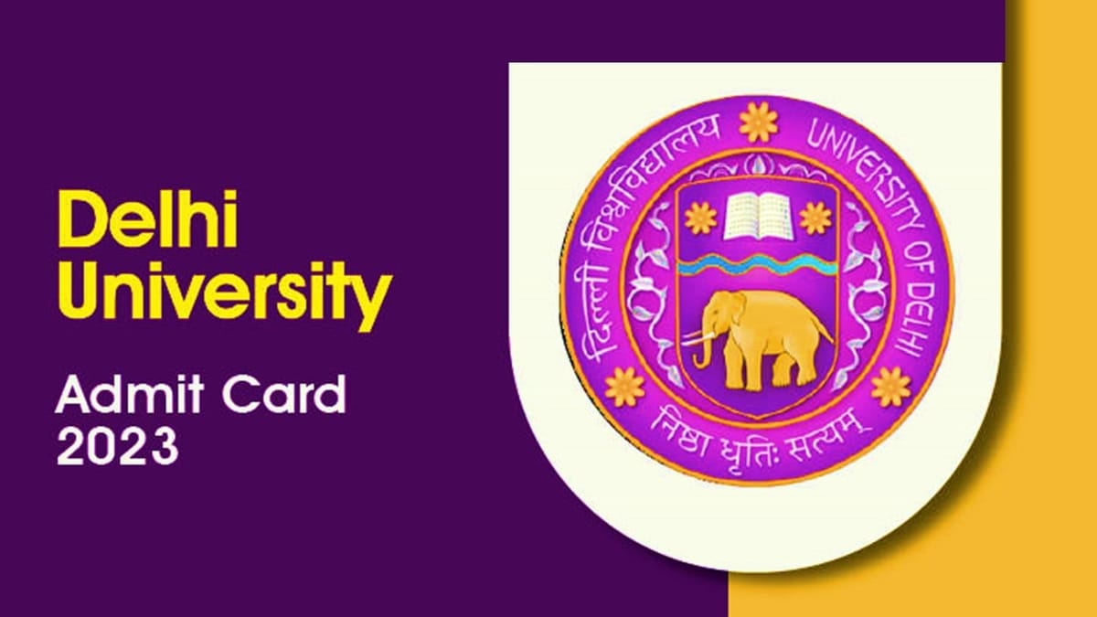 Delhi University Admit card 2023: NTA released Admit Card for Non-teaching Post Recruitment exam