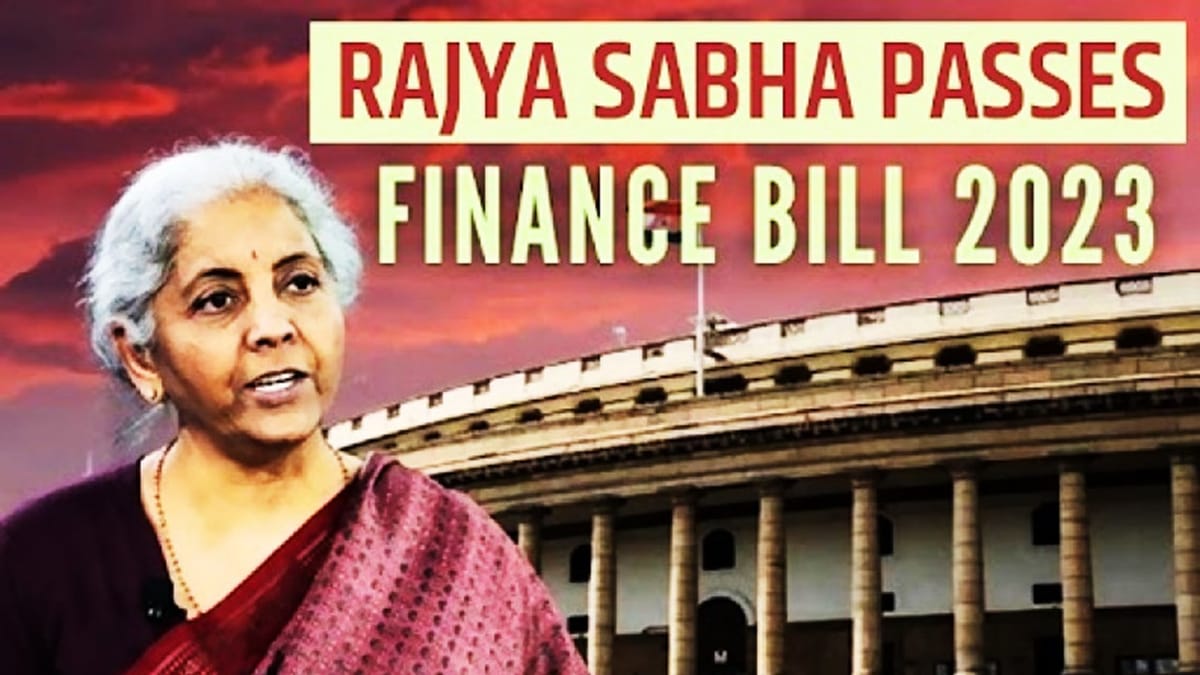 Finance Bill 2023 passed in Rajya Sabha