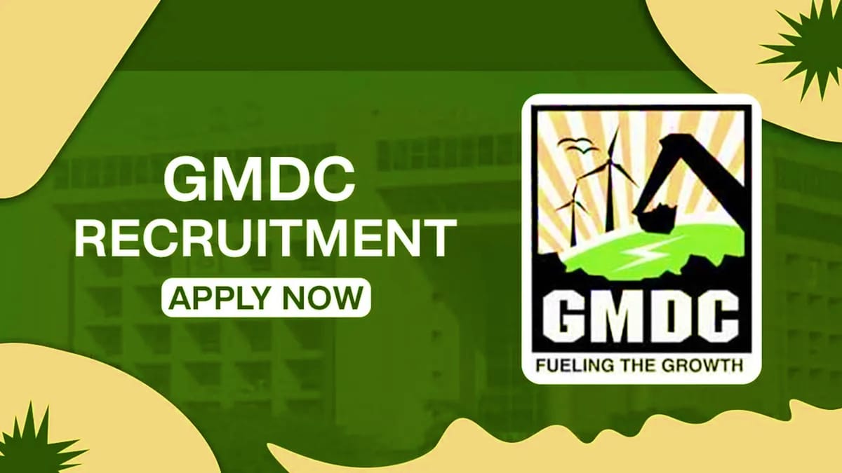 GMDC Recruitment 2023: Check Post, Qualification and How to Apply