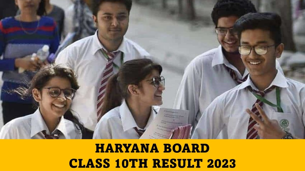 Haryana Board Class 10th Result 2023: Check Date, Time and Other Details