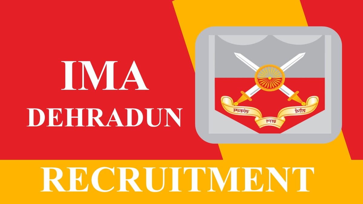 Indian Military Academy Dehradun Recruitment 2023: Check Post, Eligibility and Other Vital Details