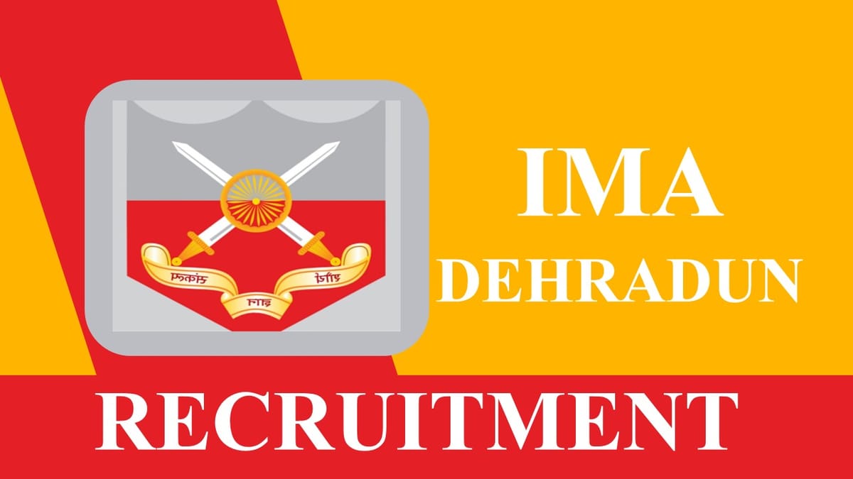 Indian Military Academy Recruitment 2023: Check Post, Age, Salary, Qualification and How to Apply