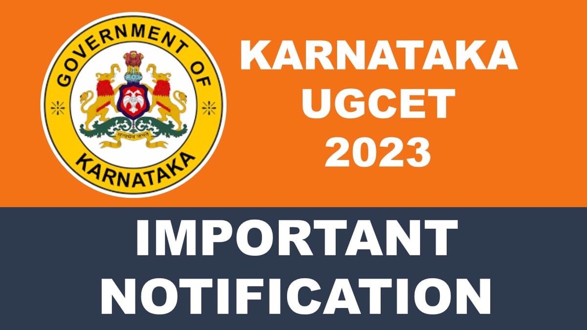 Karnataka UGCET 2023: Modification Window Open, Check Details, Exam Pattern