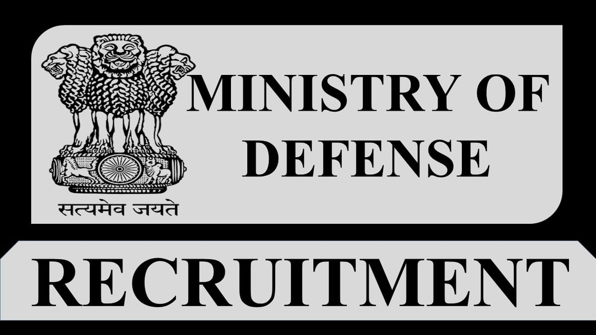 Ministry of Defence Recruitment 2023: Pay Scale Level 11, Check Post, Eligibility and How to Apply