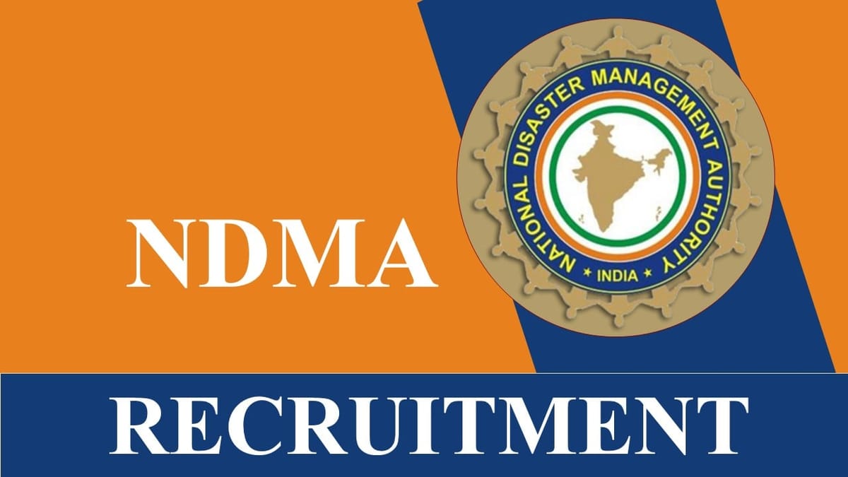 NDMA Recruitment 2023: Check Post, Eligibility and How to Apply
