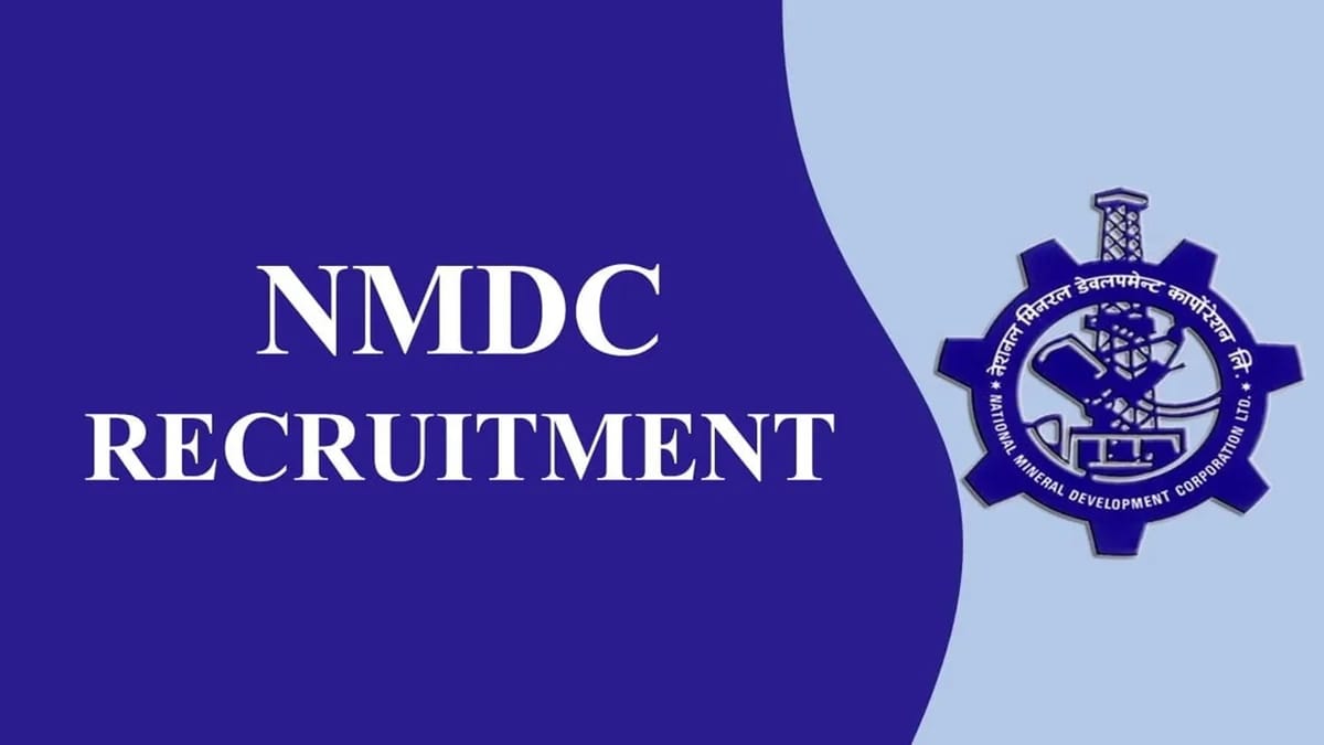 NMDC Recruitment 2023: CTC up to 38 lacs, Check Posts, Age Limit, Qualification and How to Apply