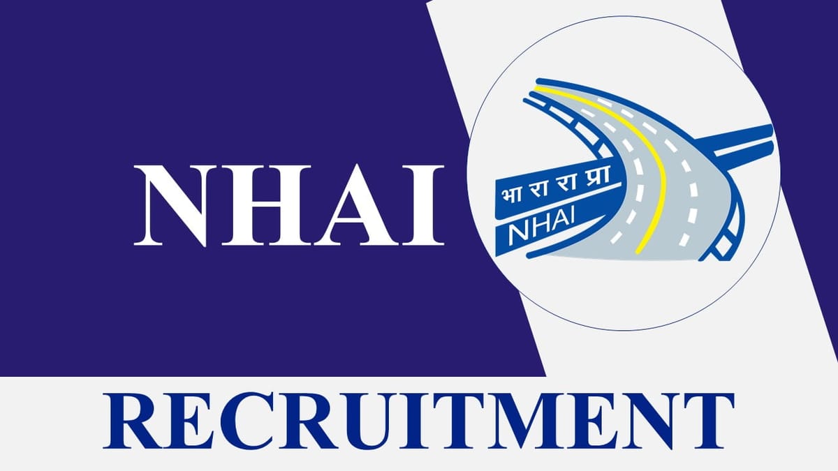 NHAI Recruitment 2023: Check Post, Pay Scale, Eligibility and How to Apply
