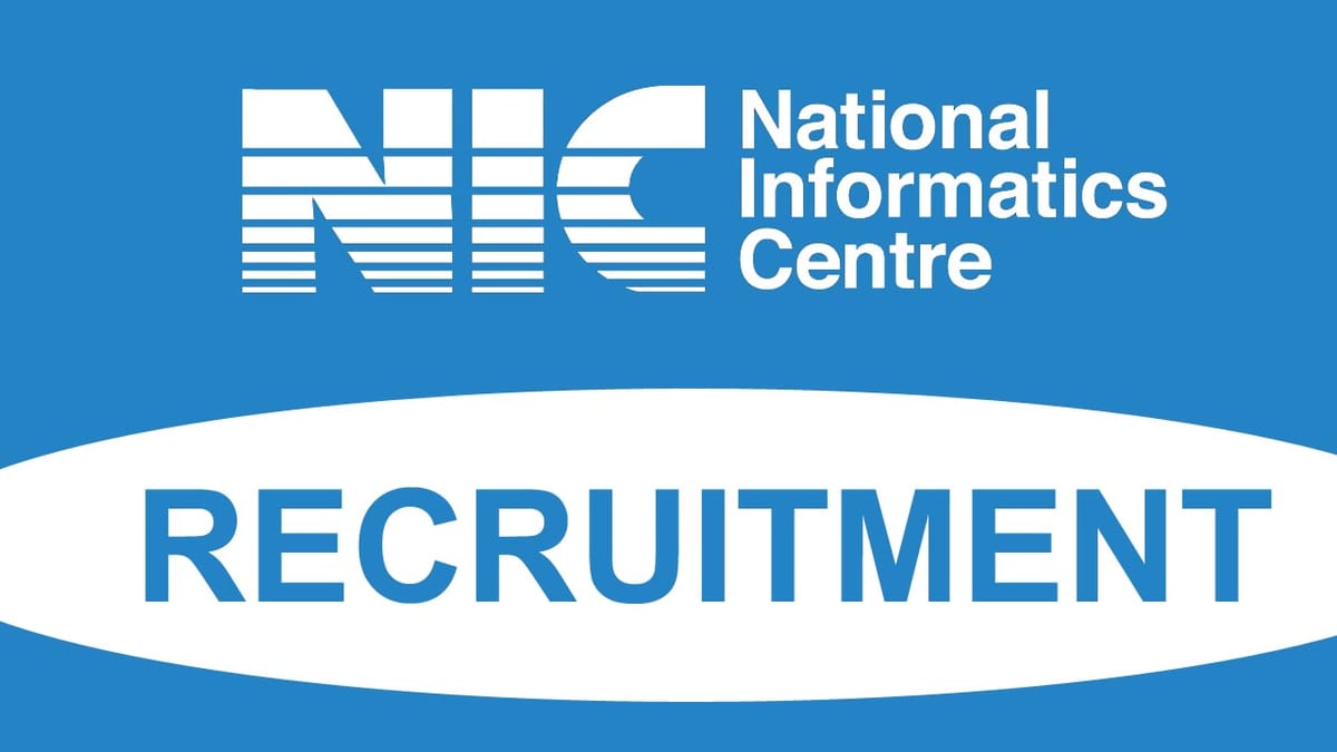 NIC Recruitment 2023: 598 Vacancies, Check Posts, Qualifications, Pay Scale, and Other Details