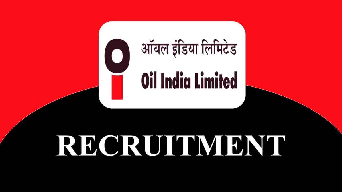 Oil India Recruitment 2023 for 187 Vacancies: Monthly Salary upto 145000, Check Post, Qualification, Other Vital Details