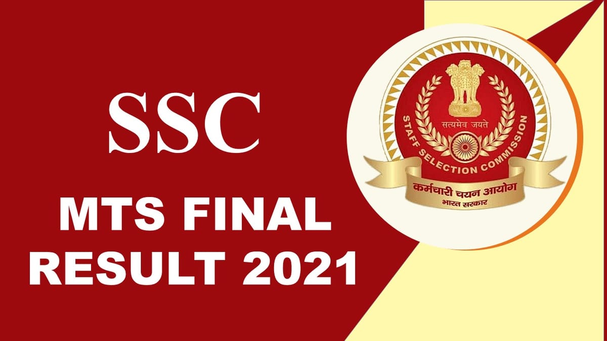 SSC MTS 2021 Final Result Out For MTS and Havaldar: Check How to Download