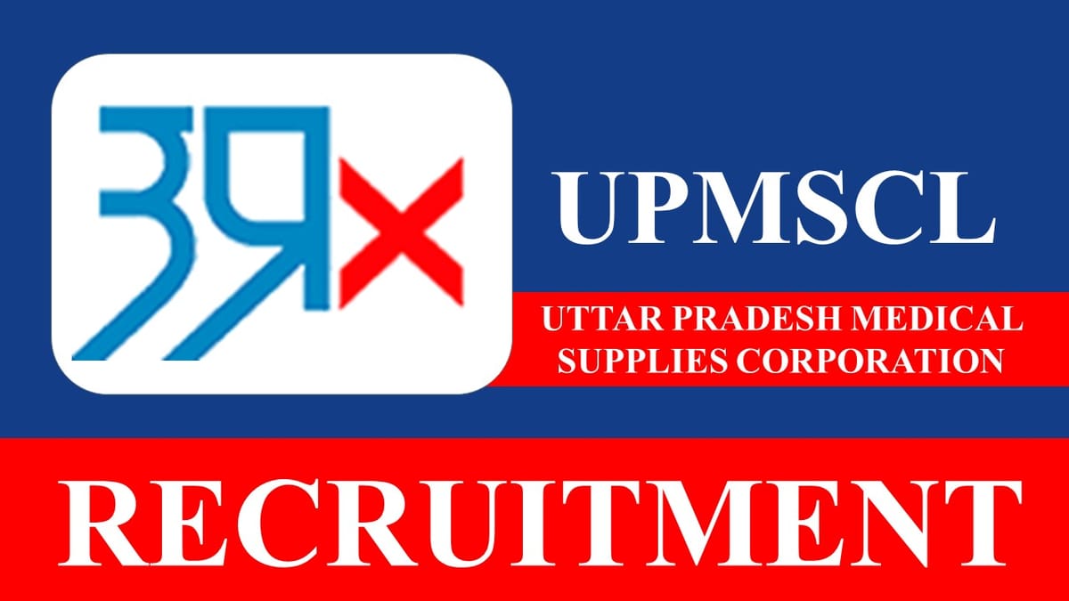 UPMSCL Recruitment 2023: Monthly Salary up to 80000, Check Post, Age, Qualification and How to Apply