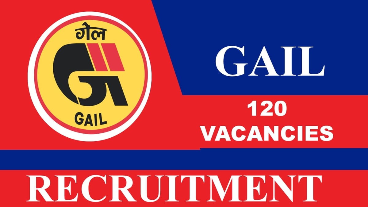 Gail Recruitment 2023 120 Vacancies Check Posts Eligibility And