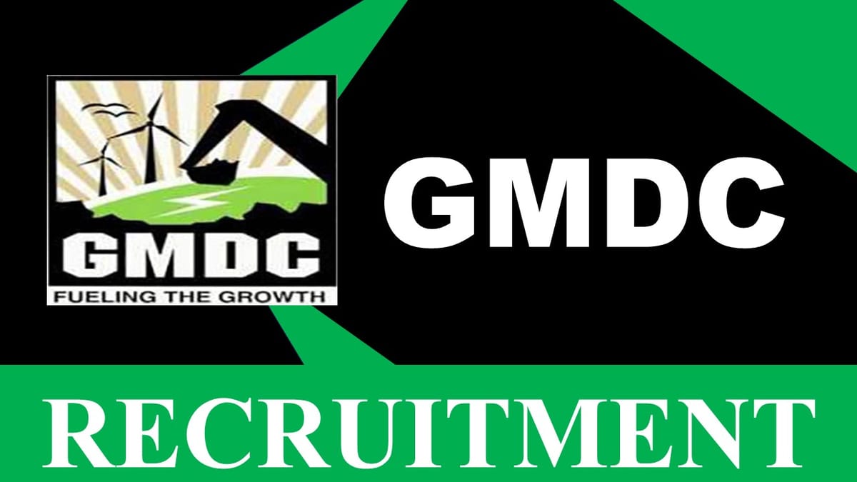GMDC Recruitment 2023: Check Post, Age, Salary, Qualification and How to Apply