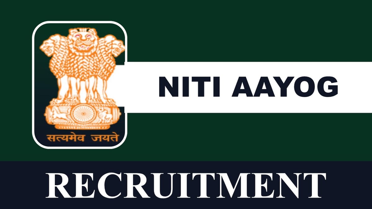 NITI Aayog Recruitment 2023: Check Post, Eligibility, Monthly Salary and How to Apply