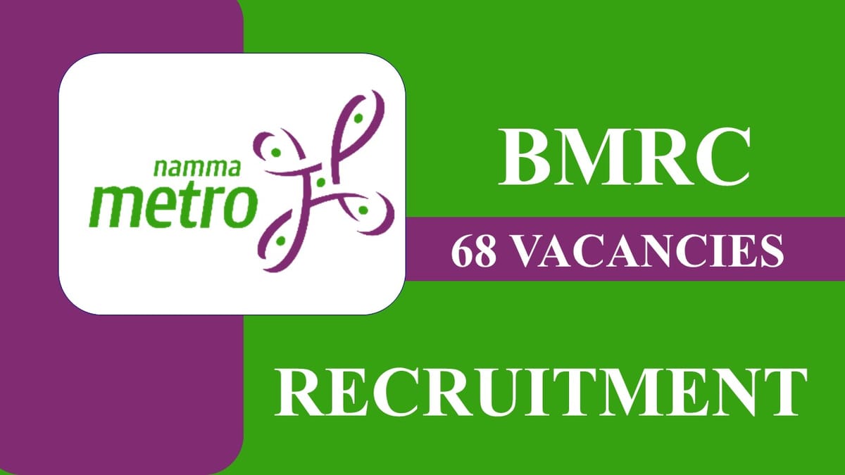 BMRC Recruitment 2023: Monthly Salary up to 140000, Check Posts, Age, Qualification, Salary and How to Apply