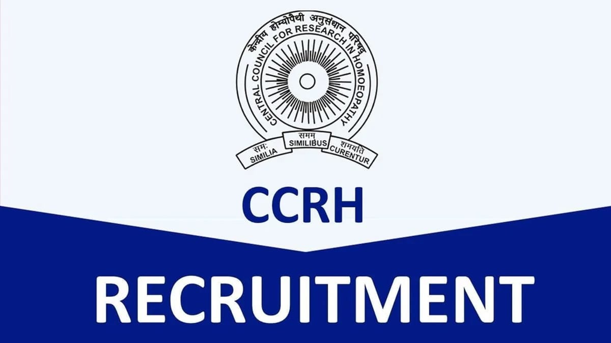 CCRH Recruitment 2023: Check Post, Vacancies, Eligibility and Walk-In-Interview Details