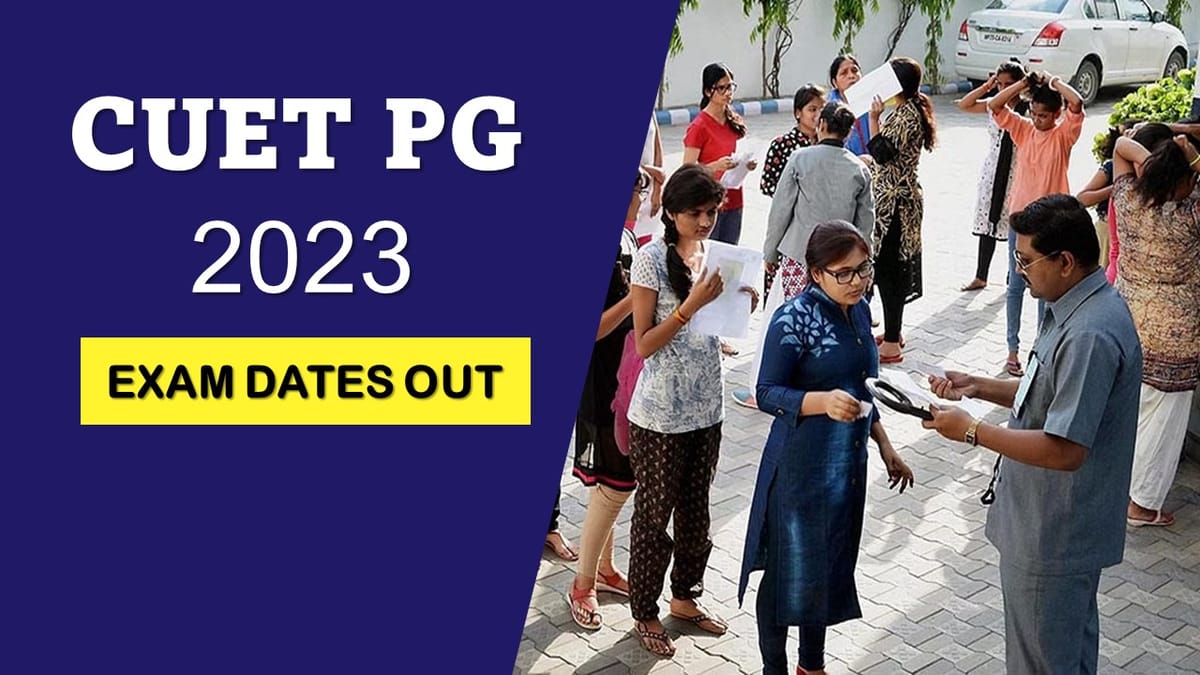 CUET PG 2023: UGC Chairman Announced Exam Dates, Registration Ongoing, Check Last Date and Other Important Details, Know How to Apply