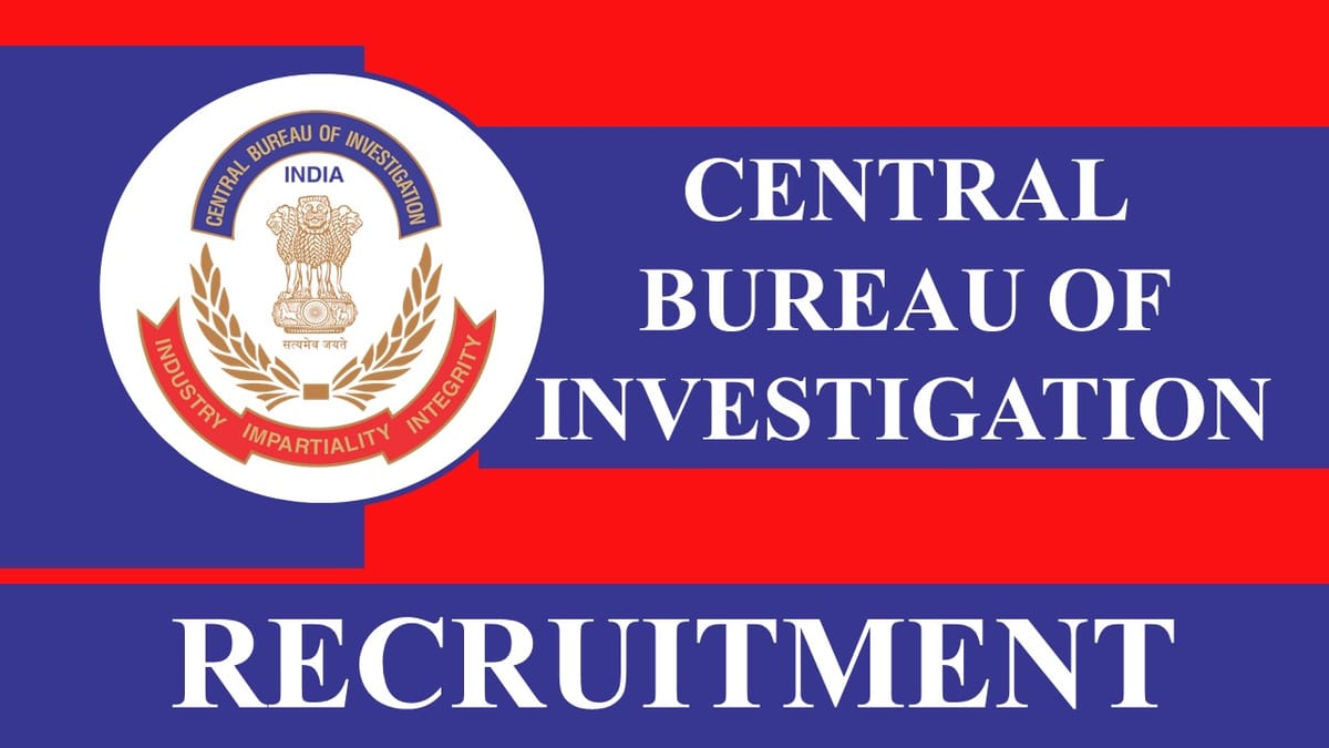 CBI Recruitment 2023: Check Post, Qualification and Other Details