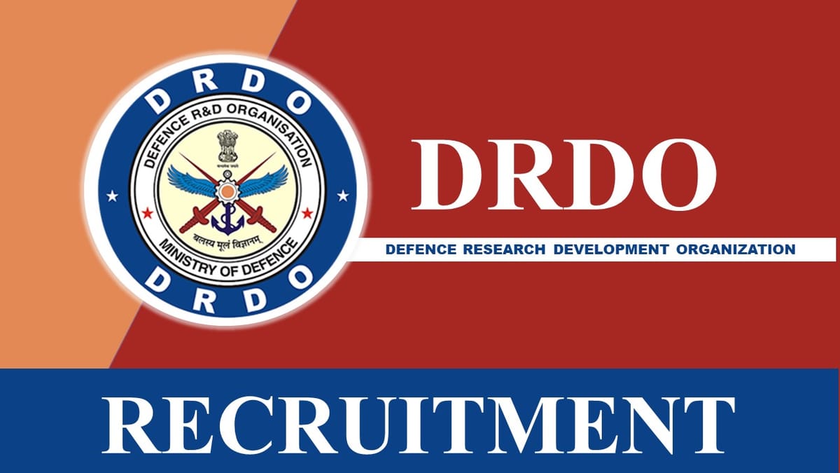 DRDO Recruitment 2023: Check Post, Eligibility, Salary and How to Apply