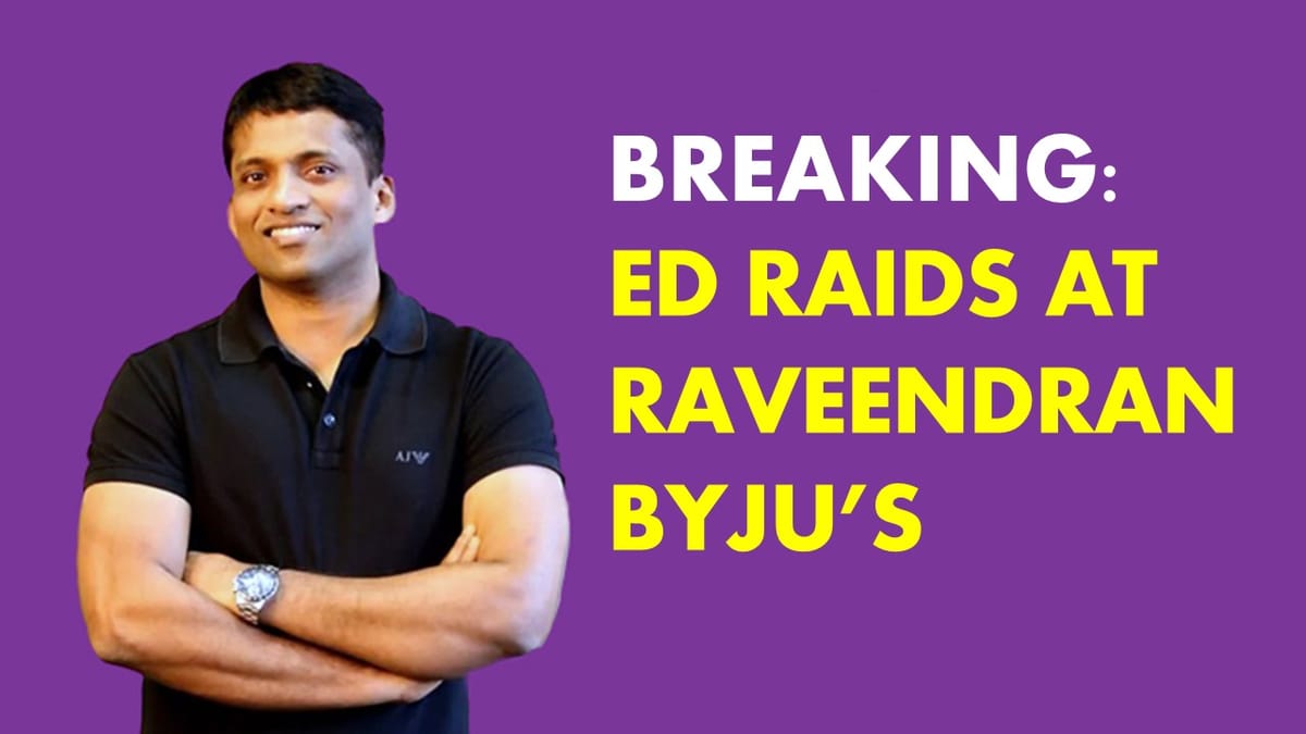 ED conducts searches at premises of Byju Raveendaran in Bengaluru; BYJU’s calls it routine checkup